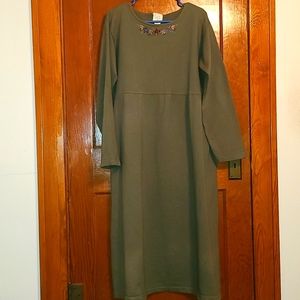 Womens Olive Green Dress